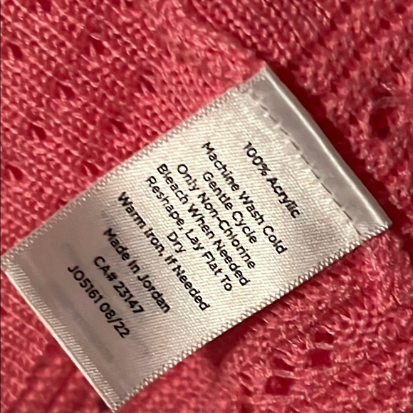 Talbots Pink Open-Front Sweater - Picture 4 of 5
